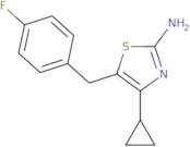 4-Cyclopropyl-5-[(4-fluorophenyl)methyl]-1,3-thiazol-2-amine