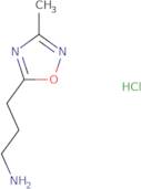 3-(3-Methyl-1,2,4-oxadiazol-5-yl)propan-1-amine hydrochloride