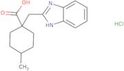 1-(1H-1,3-Benzodiazol-2-ylmethyl)-4-methylcyclohexane-1-carboxylic acid hydrochloride