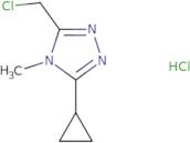 3-(Chloromethyl)-5-cyclopropyl-4-methyl-4H-1,2,4-triazole hydrochloride