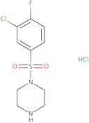 1-(3-Chloro-4-fluorobenzenesulfonyl)piperazine hydrochloride