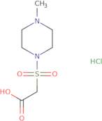 2-[(4-Methylpiperazin-1-yl)sulfonyl]acetic acid hydrochloride