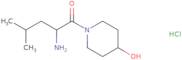2-Amino-1-(4-hydroxypiperidin-1-yl)-4-methylpentan-1-one hydrochloride