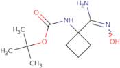 tert-Butyl N-[1-(N-hydroxycarbamimidoyl)cyclobutyl]carbamate