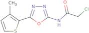 2-Chloro-N-[5-(3-methylthiophen-2-yl)-1,3,4-oxadiazol-2-yl]acetamide