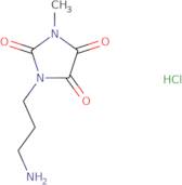 1-(3-Aminopropyl)-3-methylimidazolidine-2,4,5-trione hydrochloride