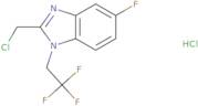 2-(Chloromethyl)-5-fluoro-1-(2,2,2-trifluoroethyl)-1H-1,3-benzodiazole hydrochloride