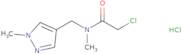 2-Chloro-N-methyl-N-[(1-methyl-1H-pyrazol-4-yl)methyl]acetamide hydrochloride
