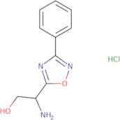 2-Amino-2-(3-phenyl-1,2,4-oxadiazol-5-yl)ethan-1-ol hydrochloride
