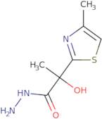 2-hydroxy-2-(4-methylthiazol-2-yl)propanehydrazide