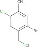 1-Bromo-4-chloro-2-(chloromethyl)-5-methylbenzene