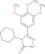 4-Cyclohexyl-5-(3,4,5-trimethoxyphenyl)-4H-1,2,4-triazole-3-thiol