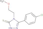 5-(4-Chlorophenyl)-4-(2-methoxyethyl)-4H-1,2,4-triazole-3-thiol