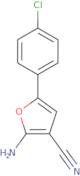 2-Amino-5-(4-chloro-phenyl)-furan-3-carbonitrile