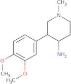 Cis-(-)-4-amino-3-(3,4-dimethoxyphenyl)-1-methylpiperidine