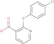 2-[(4-Chlorophenyl)thio]-3-nitropyridine