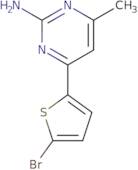 4-(5-Bromo-2-thienyl)-6-methyl-2-pyrimidinamine