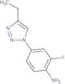 4-(4-Ethyl-1H-1,2,3-triazol-1-yl)-2-fluoroaniline