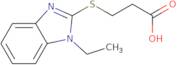 3-[(1-Ethyl-1H-benzimidazol-2-yl)thio]propanoic acid