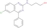 3-[(6-Chloro-4-phenylquinazolin-2-yl)amino]propan-1-ol