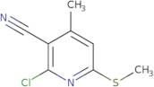 2-Chloro-4-methyl-6-(methylthio)nicotinonitrile