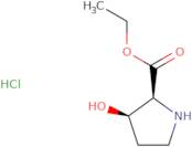 Ethyl 3-hydroxypyrrolidine-2-carboxylate hydrochloride