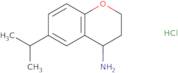 (4S)-6-(Propan-2-yl)-3,4-dihydro-2H-1-benzopyran-4-amine hydrochloride