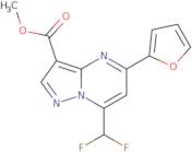 Methyl 7-(difluoromethyl)-5-(2-furyl)pyrazolo[1,5-a]pyrimidine-3-carboxylate