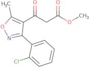 3-[3-(2-Chlorophenyl)-5-methylisoxazol-4-yl]-3-oxopropionic acid methyl ester