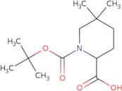 1-[(tert-Butoxy)carbonyl]-5,5-dimethylpiperidine-2-carboxylic acid