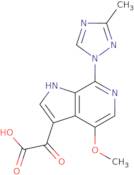 2-(4-Methoxy-7-(3-methyl-1H-1,2,4-triazol-1-yl)-1H-pyrrolo[2,3-c]pyridin-3-yl)-2-oxoacetic acid