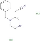 2-(1-Benzylpiperazin-2-yl)acetonitrile dihydrochloride