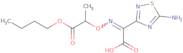 2-(5-Amino-1,2,4-thiadiazol-3-yl)-2-(((1-butoxy-1-oxopropan-2-yl)oxy)imino)acetic acid