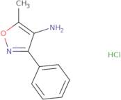 5-Methyl-3-phenyl-1,2-oxazol-4-amine, hydrochloride