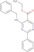 Ethyl 4-(benzylamino)-2-phenyl-5-pyrimidinecarboxylate