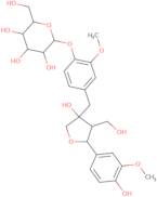 (2S,3R,4S,5S,6R)-2-(4-{[(3S,4R,5S)-3-Hydroxy-5-(4-hydroxy-3-methoxyphenyl)-4-(hydroxymethyl)oxolan-3-yl]methyl}-2-methoxyphenoxy)-6- (hydroxymethyl)oxane-3,4,5-triol