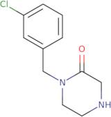 1-[(3-Chlorophenyl)methyl]piperazin-2-one