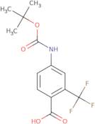 4-{[(tert-Butoxy)carbonyl]amino}-2-(trifluoromethyl)benzoic acid