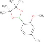 2-(2-Methoxy-4-methylphenyl)-4,4,5,5-tetramethyl-1,3,2-dioxaborolane