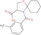 4-(3-Methylbenzoyl)-1-oxa-4-azaspiro[4.5]decane-3-carboxylic acid