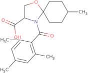 8-Methyl-4-(2,4,6-trimethylbenzoyl)-1-oxa-4-azaspiro[4.5]decane-3-carboxylic acid