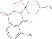 8-Methyl-4-(2-methylbenzoyl)-1-oxa-4,8-diazaspiro[4.5]decane-3-carboxylic acid