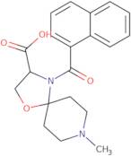 8-Methyl-4-(naphthalene-1-carbonyl)-1-oxa-4,8-diazaspiro[4.5]decane-3-carboxylic acid