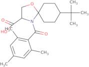 8-tert-Butyl-4-(2,4,6-trimethylbenzoyl)-1-oxa-4-azaspiro[4.5]decane-3-carboxylic acid