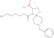 8-Benzyl-4-heptanoyl-1-oxa-4,8-diazaspiro[4.5]decane-3-carboxylic acid