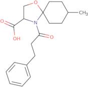 8-Methyl-4-(3-phenylpropanoyl)-1-oxa-4-azaspiro[4.5]decane-3-carboxylic acid