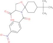 8-tert-Butyl-4-(4-nitrobenzoyl)-1-oxa-4-azaspiro[4.5]decane-3-carboxylic acid