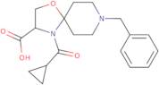 8-Benzyl-4-cyclopropanecarbonyl-1-oxa-4,8-diazaspiro[4.5]decane-3-carboxylic acid