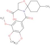 8-Methyl-4-(3,4,5-trimethoxybenzoyl)-1-oxa-4-azaspiro[4.5]decane-3-carboxylic acid