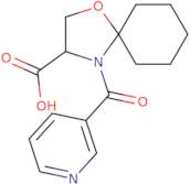 4-(Pyridine-3-carbonyl)-1-oxa-4-azaspiro[4.5]decane-3-carboxylic acid